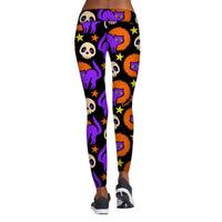 Halloween Printed High Stretch Yoga Leggings