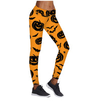 Halloween Printed High Stretch Yoga Leggings