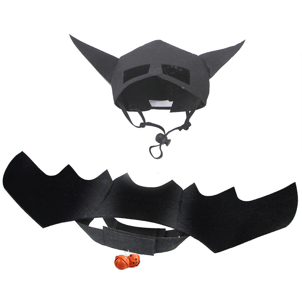 Bat Wings & Ears Costume for Cats and Small Dogs